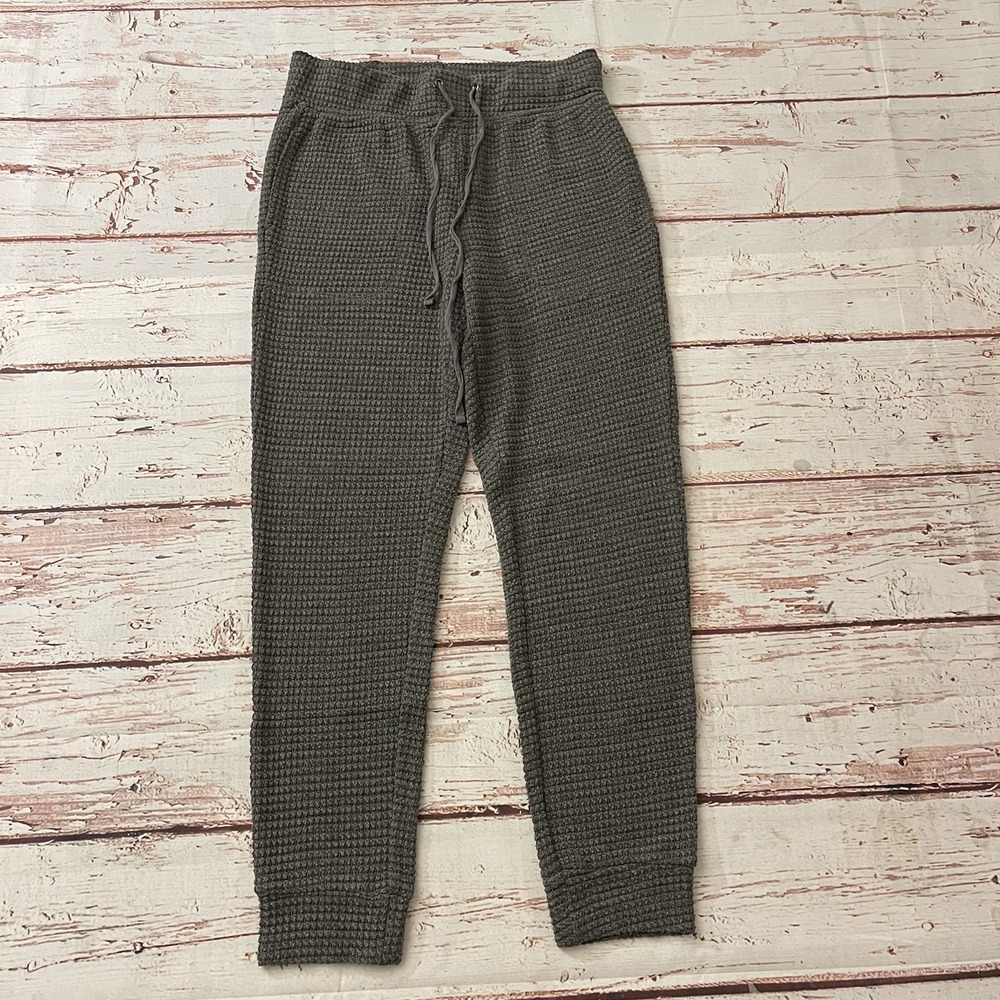 Anthropologie Mustard Seed Pant Women's Small Old Money Clean Girl Waffle Knit